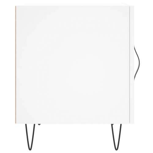 Noćni ormarići 2 kom bijeli 40 x 40 x 50 cm konstruirano drvo - Bijela 2 Cijena