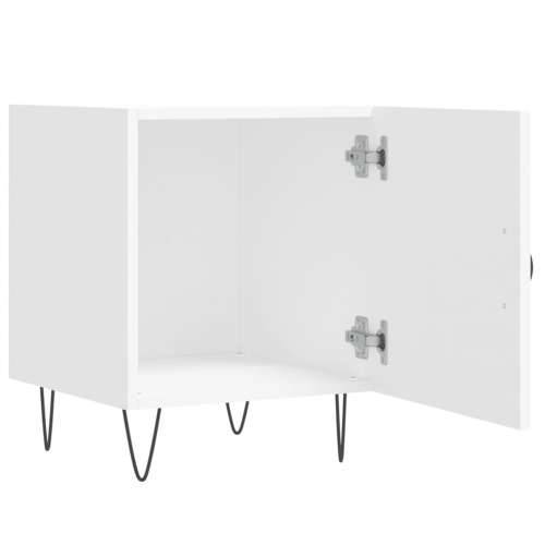 Noćni ormarići 2 kom bijeli 40 x 40 x 50 cm konstruirano drvo - Bijela 2 Cijena