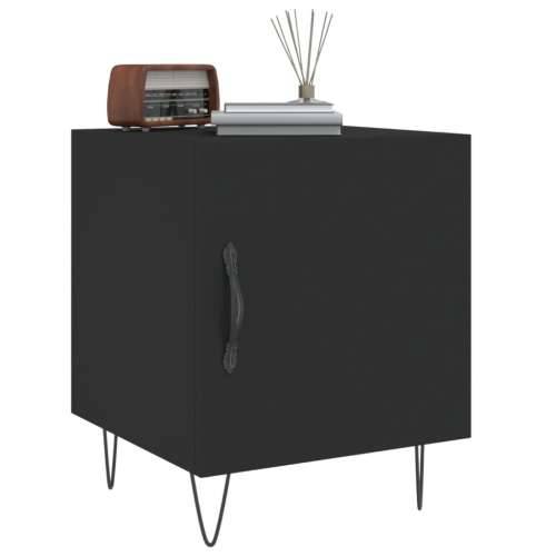 Noćni ormarići 2 kom crni 40 x 40 x 50 cm od konstruiranog drva - Crna 2 Cijena