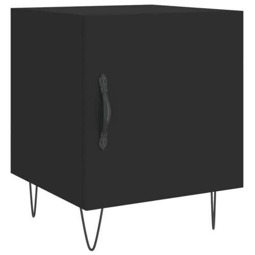 Noćni ormarići 2 kom crni 40 x 40 x 50 cm od konstruiranog drva - Crna 2 Cijena