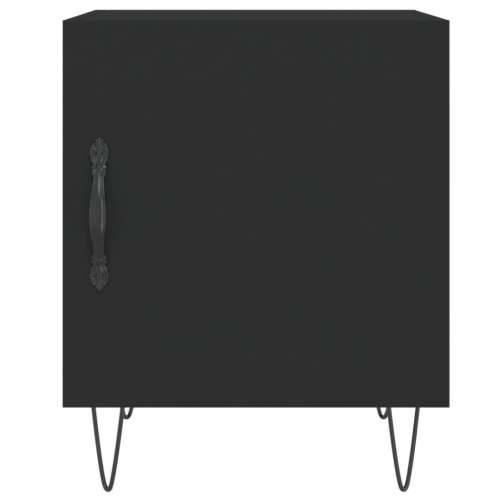 Noćni ormarići 2 kom crni 40 x 40 x 50 cm od konstruiranog drva - Crna 2 Cijena