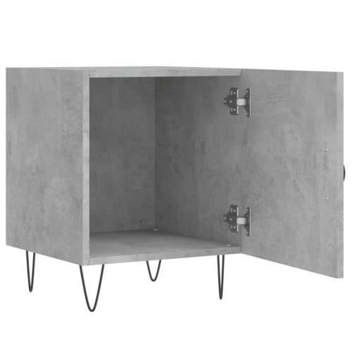 Noćni ormarići 2 kom boja betona 40x40x50 cm konstruirano drvo - Beton siva 2 Cijena
