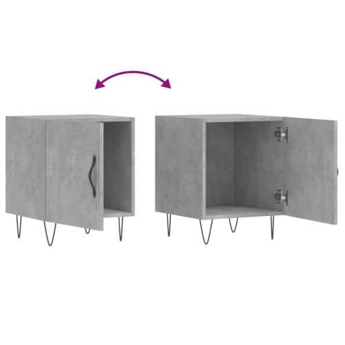 Noćni ormarići 2 kom boja betona 40x40x50 cm konstruirano drvo - Beton siva 2 Cijena