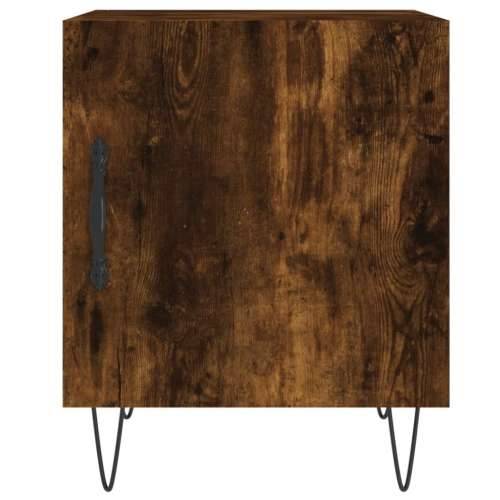 Noćni ormarići 2 kom boja dimljenog hrasta 40x40x50 cm drveni - Dimljeni hrast 2 Cijena