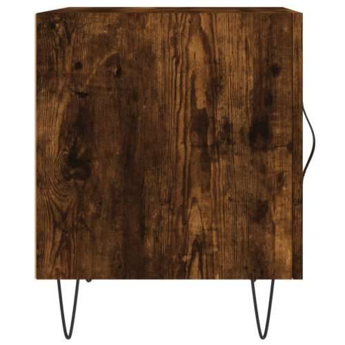 Noćni ormarići 2 kom boja dimljenog hrasta 40x40x50 cm drveni - Dimljeni hrast 2 Cijena