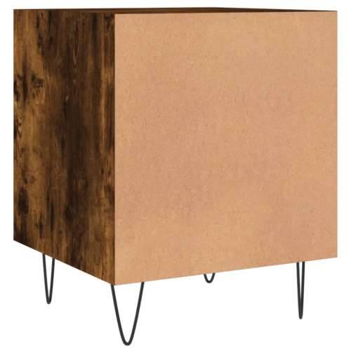 Noćni ormarići 2 kom boja dimljenog hrasta 40x40x50 cm drveni - Dimljeni hrast 2 Cijena