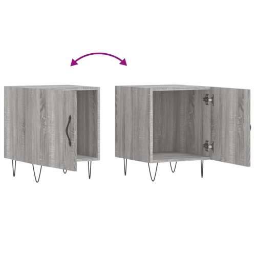 Noćni ormarići 2 kom boja hrasta 40x40x50 cm konstruirano drvo - Sivi hrast sonoma 2 Cijena
