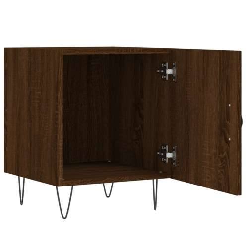 Noćni ormarići 2 kom boja smeđeg hrasta 40 x 40 x 50 cm drveni - Smeđi hrast 2 Cijena