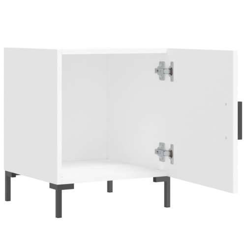 Noćni ormarići 2 kom bijeli 40 x 40 x 50 cm konstruirano drvo - Bijela 2 Cijena