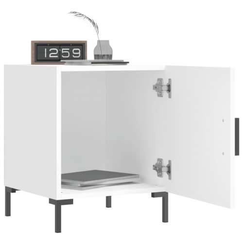 Noćni ormarići 2 kom bijeli 40 x 40 x 50 cm konstruirano drvo - Bijela 2 Cijena