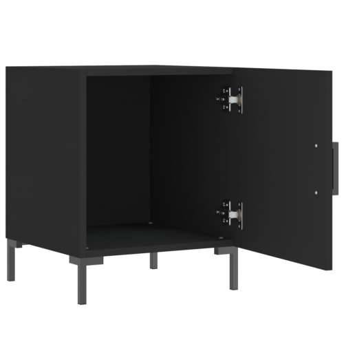 Noćni ormarići 2 kom crni 40 x 40 x 50 cm od konstruiranog drva - Crna 2 Cijena