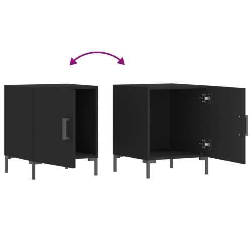 Noćni ormarići 2 kom crni 40 x 40 x 50 cm od konstruiranog drva - Crna 2 Cijena