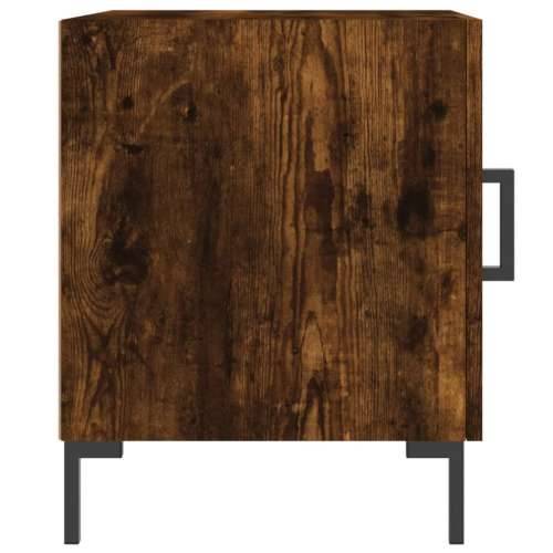 Noćni ormarići 2 kom boja dimljenog hrasta 40x40x50 cm drveni - Dimljeni hrast 2 Cijena