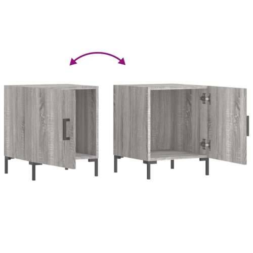 Noćni ormarići 2 kom boja hrasta 40x40x50 cm konstruirano drvo - Sivi hrast sonoma 2 Cijena