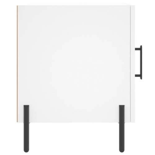 Noćni ormarići 2 kom bijeli 40 x 40 x 50 cm konstruirano drvo - Bijela 2 Cijena