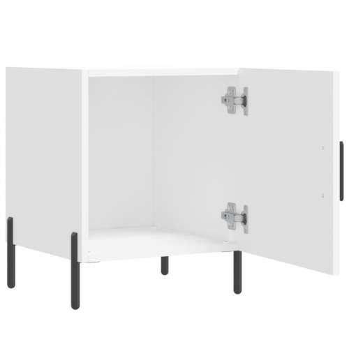 Noćni ormarići 2 kom bijeli 40 x 40 x 50 cm konstruirano drvo - Bijela 2 Cijena