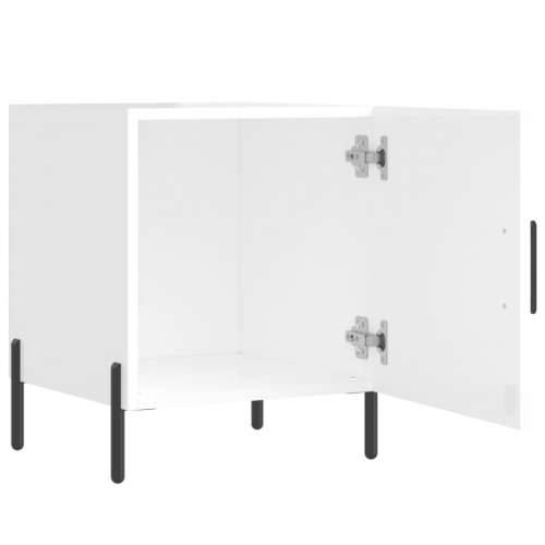 Noćni ormarići 2 kom sjajni bijeli 40x40x50cm konstruirano drvo - Visoko sjajno bijela 2 Cijena