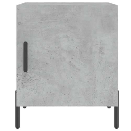 Noćni ormarić siva boja betona 40x40x50 cm konstruirano drvo - Beton siva 1 Cijena