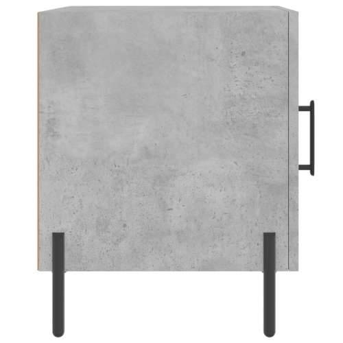 Noćni ormarić siva boja betona 40x40x50 cm konstruirano drvo - Beton siva 1 Cijena