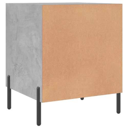 Noćni ormarić siva boja betona 40x40x50 cm konstruirano drvo - Beton siva 1 Cijena