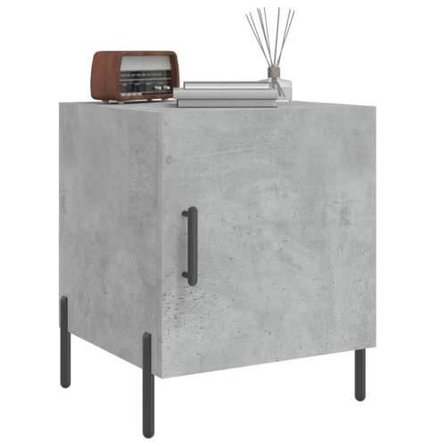 Noćni ormarići 2 kom boja betona 40x40x50 cm konstruirano drvo - Beton siva 2 Cijena