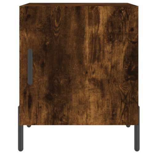 Noćni ormarići 2 kom boja dimljenog hrasta 40x40x50 cm drveni - Dimljeni hrast 2 Cijena