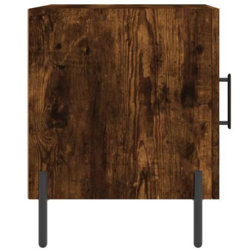 Noćni ormarići 2 kom boja dimljenog hrasta 40x40x50 cm drveni - Dimljeni hrast 2 Cijena