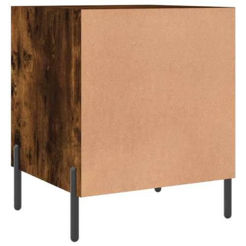 Noćni ormarići 2 kom boja dimljenog hrasta 40x40x50 cm drveni - Dimljeni hrast 2 Cijena