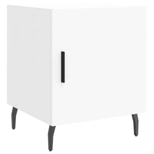 Noćni ormarići 2 kom bijeli 40 x 40 x 50 cm konstruirano drvo - Bijela 2 Cijena