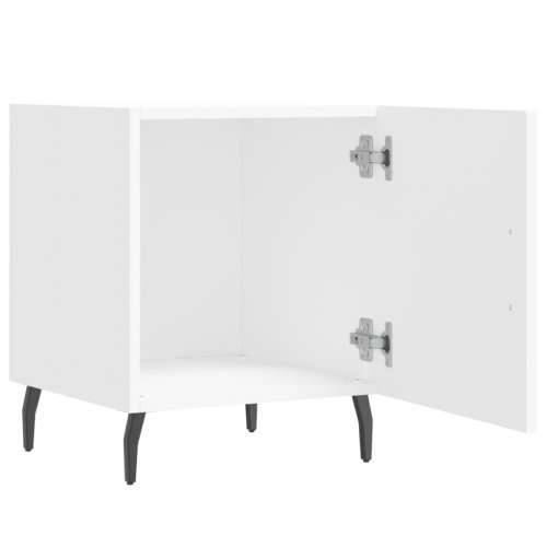 Noćni ormarići 2 kom bijeli 40 x 40 x 50 cm konstruirano drvo - Bijela 2 Cijena