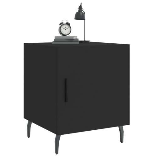 Noćni ormarići 2 kom crni 40 x 40 x 50 cm od konstruiranog drva - Crna 2 Cijena