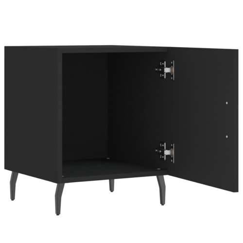 Noćni ormarići 2 kom crni 40 x 40 x 50 cm od konstruiranog drva - Crna 2 Cijena