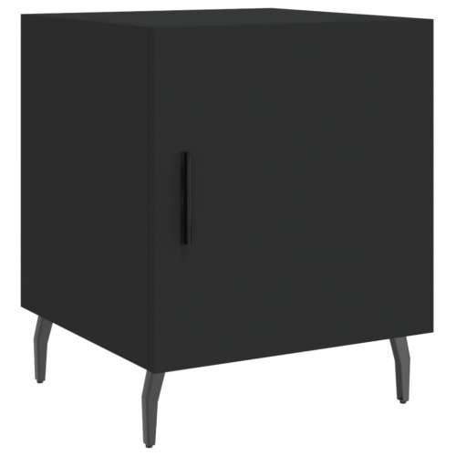 Noćni ormarići 2 kom crni 40 x 40 x 50 cm od konstruiranog drva - Crna 2 Cijena