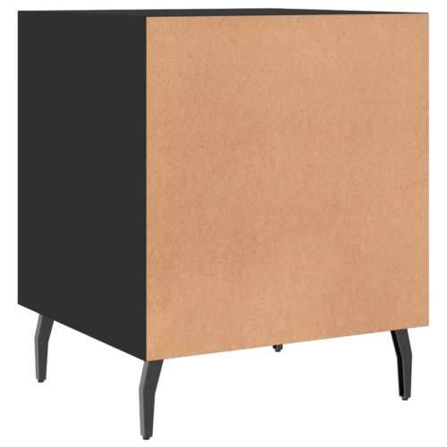 Noćni ormarići 2 kom crni 40 x 40 x 50 cm od konstruiranog drva - Crna 2 Cijena