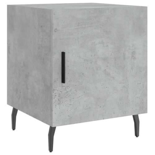 Noćni ormarić siva boja betona 40x40x50 cm konstruirano drvo - Beton siva 1 Cijena