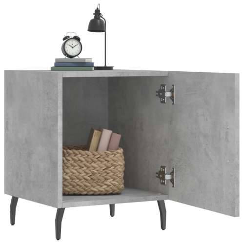 Noćni ormarić siva boja betona 40x40x50 cm konstruirano drvo - Beton siva 1 Cijena