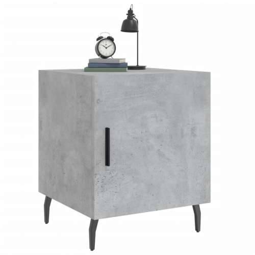 Noćni ormarići 2 kom boja betona 40x40x50 cm konstruirano drvo - Beton siva 2 Cijena