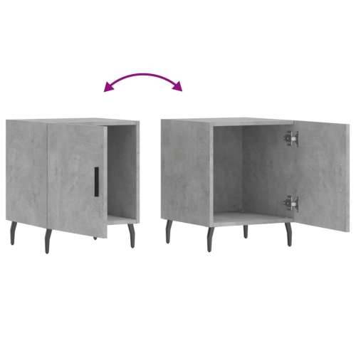 Noćni ormarići 2 kom boja betona 40x40x50 cm konstruirano drvo - Beton siva 2 Cijena