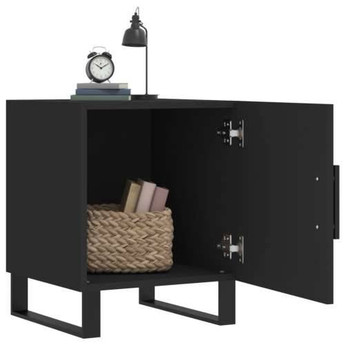 Noćni ormarići 2 kom crni 40 x 40 x 50 cm od konstruiranog drva - Crna 2 Cijena