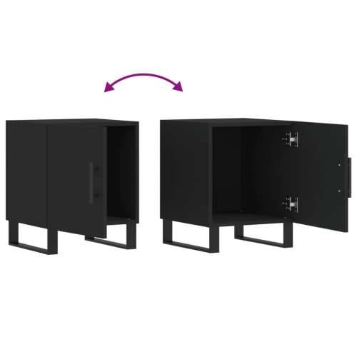 Noćni ormarići 2 kom crni 40 x 40 x 50 cm od konstruiranog drva - Crna 2 Cijena