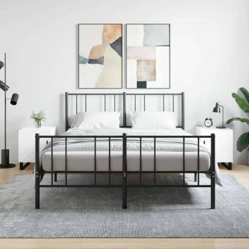 Noćni ormarići 2 kom sjajni bijeli 40x40x50cm konstruirano drvo - Visoko sjajno bijela 2 Cijena
