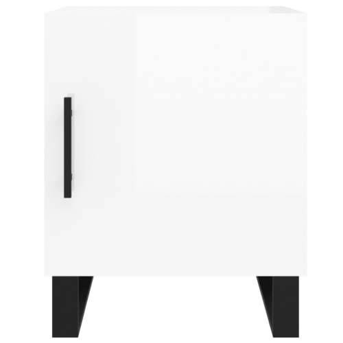 Noćni ormarići 2 kom sjajni bijeli 40x40x50cm konstruirano drvo - Visoko sjajno bijela 2 Cijena