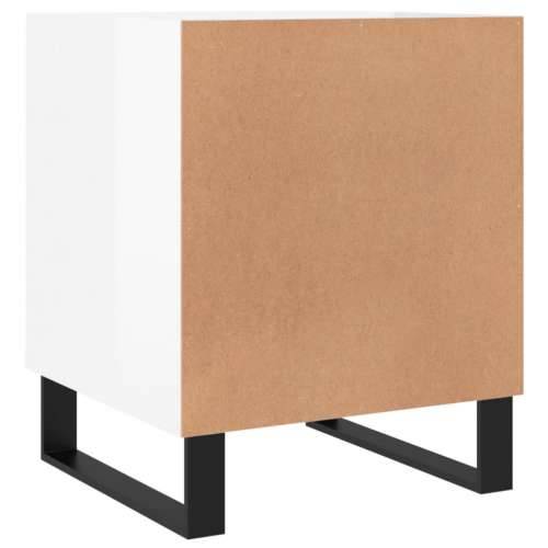 Noćni ormarići 2 kom sjajni bijeli 40x40x50cm konstruirano drvo - Visoko sjajno bijela 2 Cijena