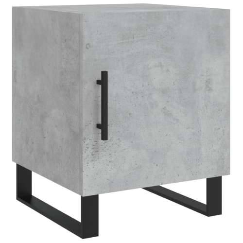 Noćni ormarići 2 kom boja betona 40x40x50 cm konstruirano drvo - Beton siva 2 Cijena