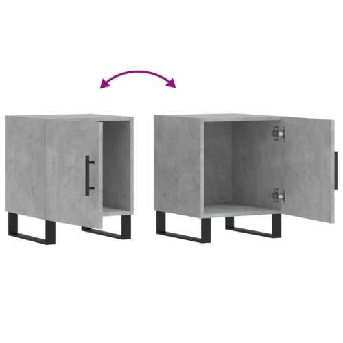 Noćni ormarići 2 kom boja betona 40x40x50 cm konstruirano drvo - Beton siva 2 Cijena
