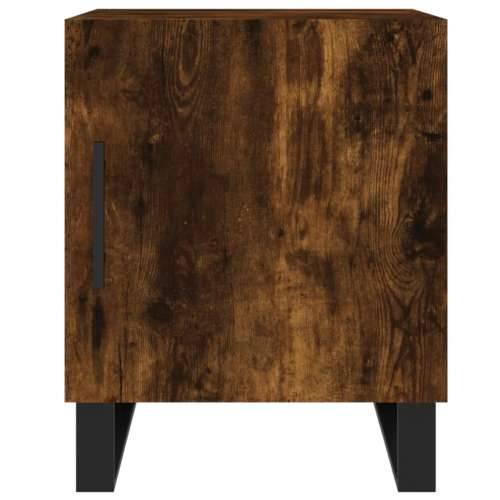Noćni ormarići 2 kom boja dimljenog hrasta 40x40x50 cm drveni - Dimljeni hrast 2 Cijena