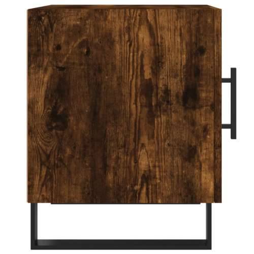 Noćni ormarići 2 kom boja dimljenog hrasta 40x40x50 cm drveni - Dimljeni hrast 2 Cijena