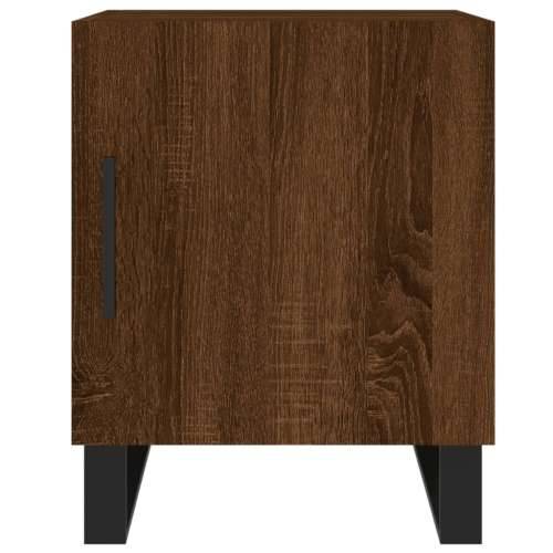 Noćni ormarići 2 kom boja smeđeg hrasta 40 x 40 x 50 cm drveni - Smeđi hrast 2 Cijena