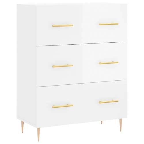 Komoda sjajna bijela 69,5x34x90 cm od konstruiranog drva - Visoko sjajno bijela 1 Cijena