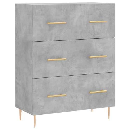 Komoda siva boja betona 69,5x34x90 cm od konstruiranog drva - Beton siva 1 Cijena